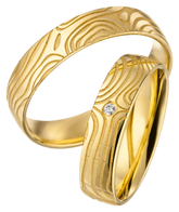 Linden Trauringe / Eheringe Baden mit Diamant - 1320/1321